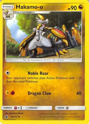 Hakamo-o (76/111) [Sun & Moon: Crimson Invasion] Pokémon