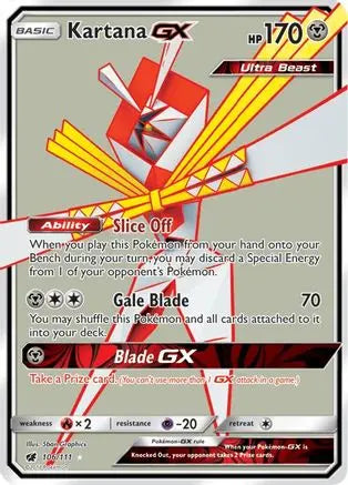 Kartana GX (106/111) [Sun & Moon: Crimson Invasion] Pokémon