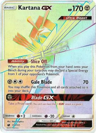 Kartana GX (117/111) [Sun & Moon: Crimson Invasion] Pokémon
