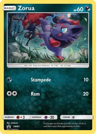 Zorua (SM83) [Sun & Moon: Black Star Promos] Pokémon