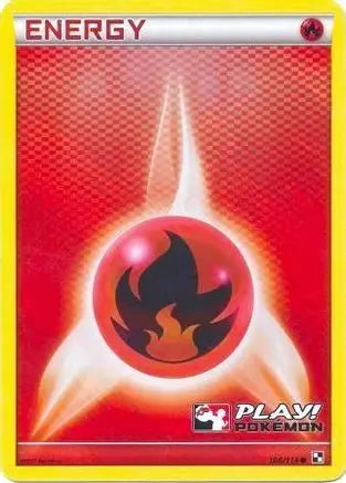 Fire Energy (106/114) (Play Pokemon Promo) [Black & White: Base Set] Pokémon