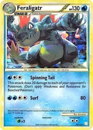 Feraligatr (20/123) (Cracked Ice Holo) [HeartGold & SoulSilver: Base Set] Pokémon