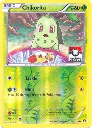 Chikorita (1/122) (League Promo) [XY: BREAKpoint] Pokémon