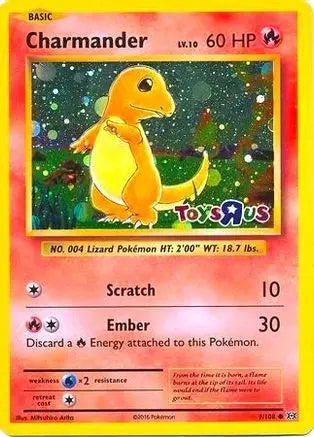 Charmander (9/108) (Toys R Us Promo) [XY: Evolutions] Pokémon