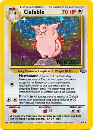 Clefable (1/64) (Prerelease Promo) [Jungle Unlimited] Pokémon