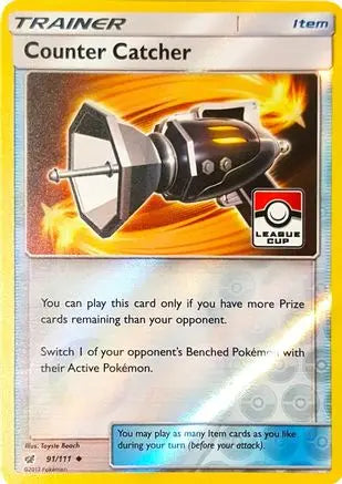 Counter Catcher (91/111) (League Promo) [Sun & Moon: Crimson Invasion] Pokémon