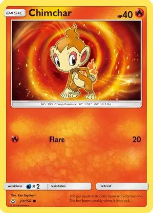 Chimchar (20/156) [Sun & Moon: Ultra Prism] Pokémon
