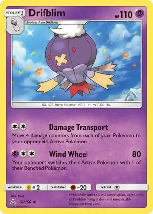 Drifblim (52/156) [Sun & Moon: Ultra Prism] Pokémon