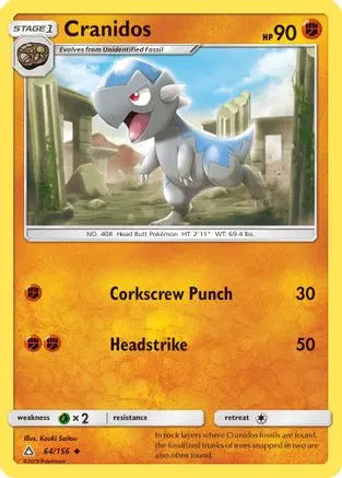 Cranidos (64/156) [Sun & Moon: Ultra Prism] Pokémon