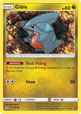 Gible (97/156) [Sun & Moon: Ultra Prism] Pokémon
