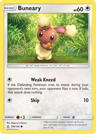 Buneary (106/156) [Sun & Moon: Ultra Prism] Pokémon