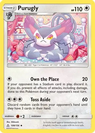 Purugly (109/156) [Sun & Moon: Ultra Prism] Pokémon