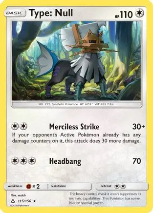 Type: Null (115/156) [Sun & Moon: Ultra Prism] Pokémon