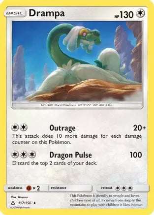 Drampa (117/156) [Sun & Moon: Ultra Prism] Pokémon