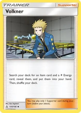 Volkner (135/156) [Sun & Moon: Ultra Prism] Pokémon
