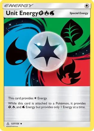 Unit Energy (137/156) (Grass, Fire, Water) [Sun & Moon: Ultra Prism] Pokémon