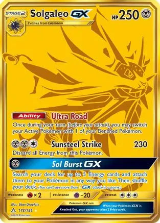 Solgaleo GX (173/156) [Sun & Moon: Ultra Prism] Pokémon
