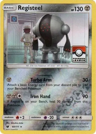 Registeel (68/111) (League Promo) [Sun & Moon: Crimson Invasion] Pokémon