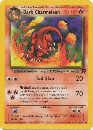 Dark Charmeleon (32/82) [Team Rocket Unlimited] Pokémon