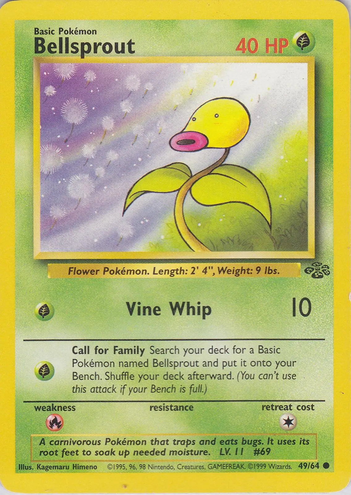 Bellsprout (49/64) [Jungle Unlimited] Pokémon