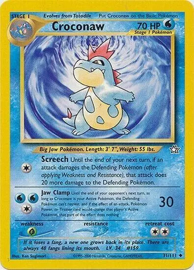 Croconaw (31/111) [Neo Genesis Unlimited] Pokémon