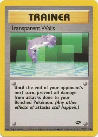 Transparent Walls (125/132) [Gym Challenge Unlimited] Pokémon