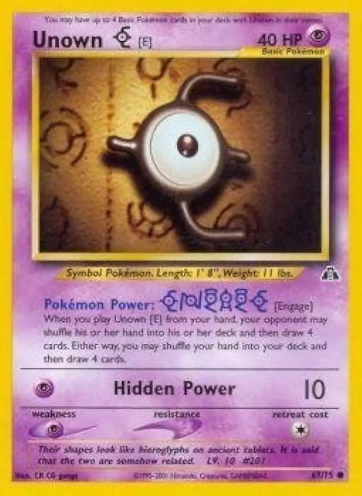 Unown [E] (67/75) [Neo Discovery Unlimited] Pokémon