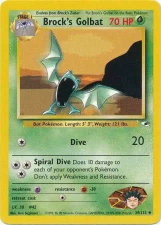 Brock's Golbat (39/132) [Gym Heroes Unlimited] Pokémon