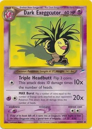 Dark Exeggutor (33/105) [Neo Destiny Unlimited] Pokémon