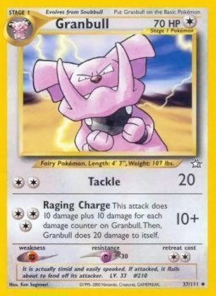 Granbull (37/111) [Neo Genesis Unlimited] Pokémon