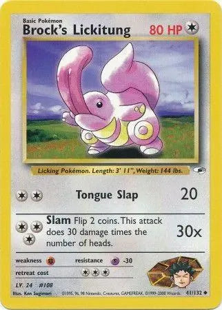Brock's Lickitung (41/132) [Gym Heroes Unlimited] Pokémon