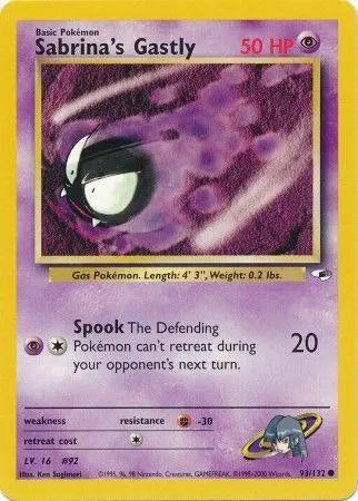 Sabrina's Gastly (93/132) [Gym Heroes Unlimited] Pokémon