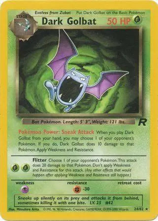 Dark Golbat (24/82) [Team Rocket Unlimited] Pokémon