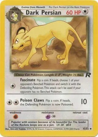 Dark Persian (42/82) [Team Rocket Unlimited] Pokémon