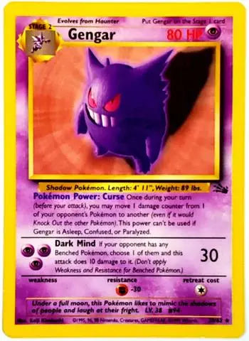 Gengar (20/62) [Fossil Unlimited] Pokémon