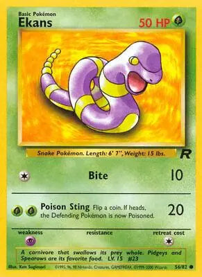 Ekans (56/82) [Team Rocket Unlimited] Pokémon