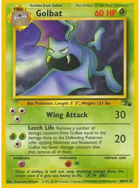 Golbat (34/62) [Fossil Unlimited] Pokémon