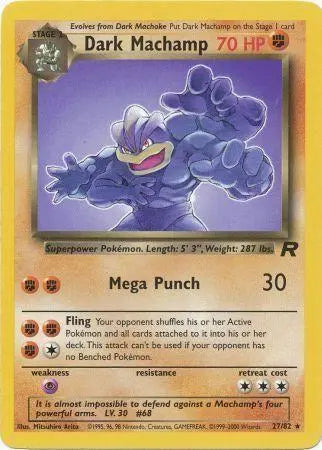Dark Machamp (27/82) [Team Rocket Unlimited] Pokémon