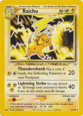 Raichu (21/64) [Neo Revelation Unlimited] Pokémon