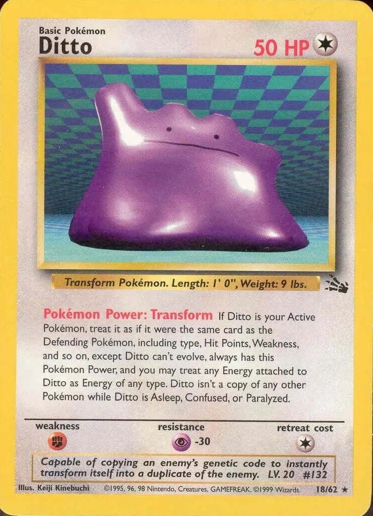 Ditto (18/62) [Fossil Unlimited] Pokémon