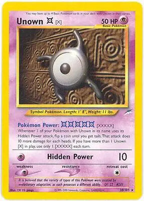 Unown [X] (30/105) [Neo Destiny Unlimited] Pokémon
