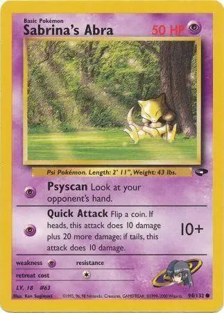 Sabrina's Abra (94/132) [Gym Challenge Unlimited] Pokémon