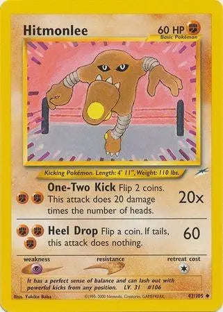 Hitmonlee (42/105) [Neo Destiny Unlimited] Pokémon