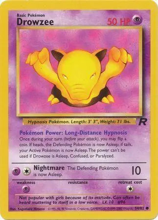 Drowzee (54/82) [Team Rocket Unlimited] Pokémon