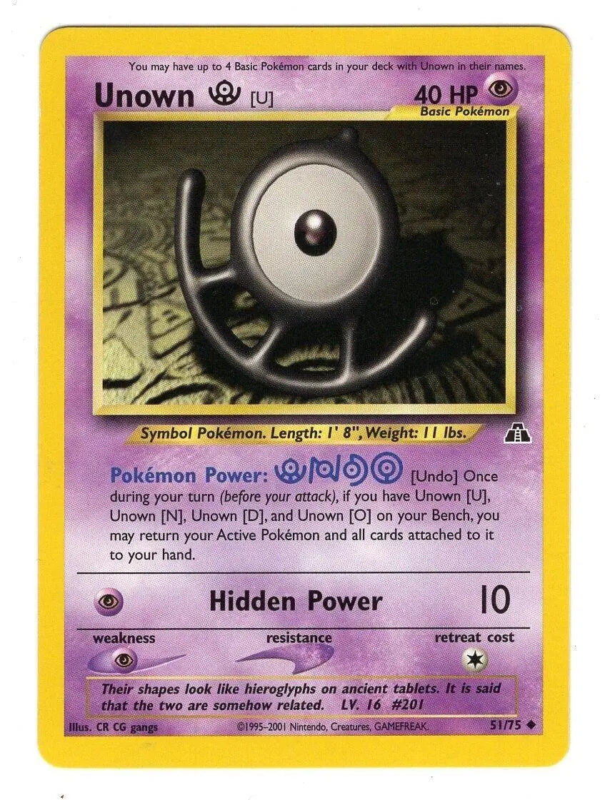 Unown [U] (51/75) [Neo Discovery Unlimited] Pokémon