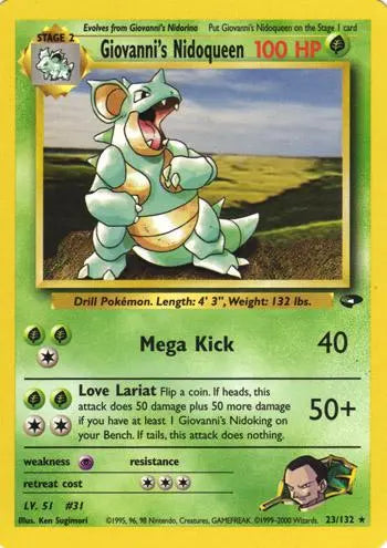 Giovanni's Nidoqueen (23/132) [Gym Challenge Unlimited] Pokémon