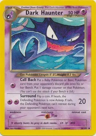Dark Haunter (36/105) [Neo Destiny Unlimited] Pokémon