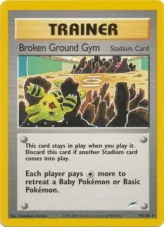 Broken Ground Gym (92/105) [Neo Destiny Unlimited] Pokémon