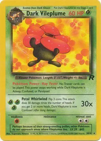 Dark Vileplume (30/82) [Team Rocket Unlimited] Pokémon