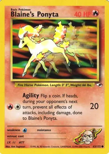 Blaine's Ponyta (63/132) [Gym Heroes Unlimited] Pokémon